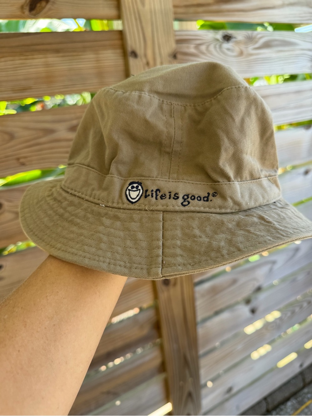 Life is Good' Tan Bucket Hat